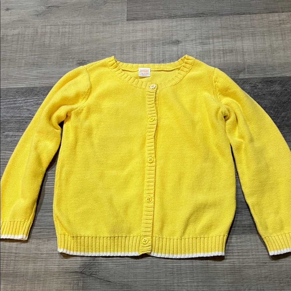 Vintage Gymboree yelliw cardigan size M 7-8